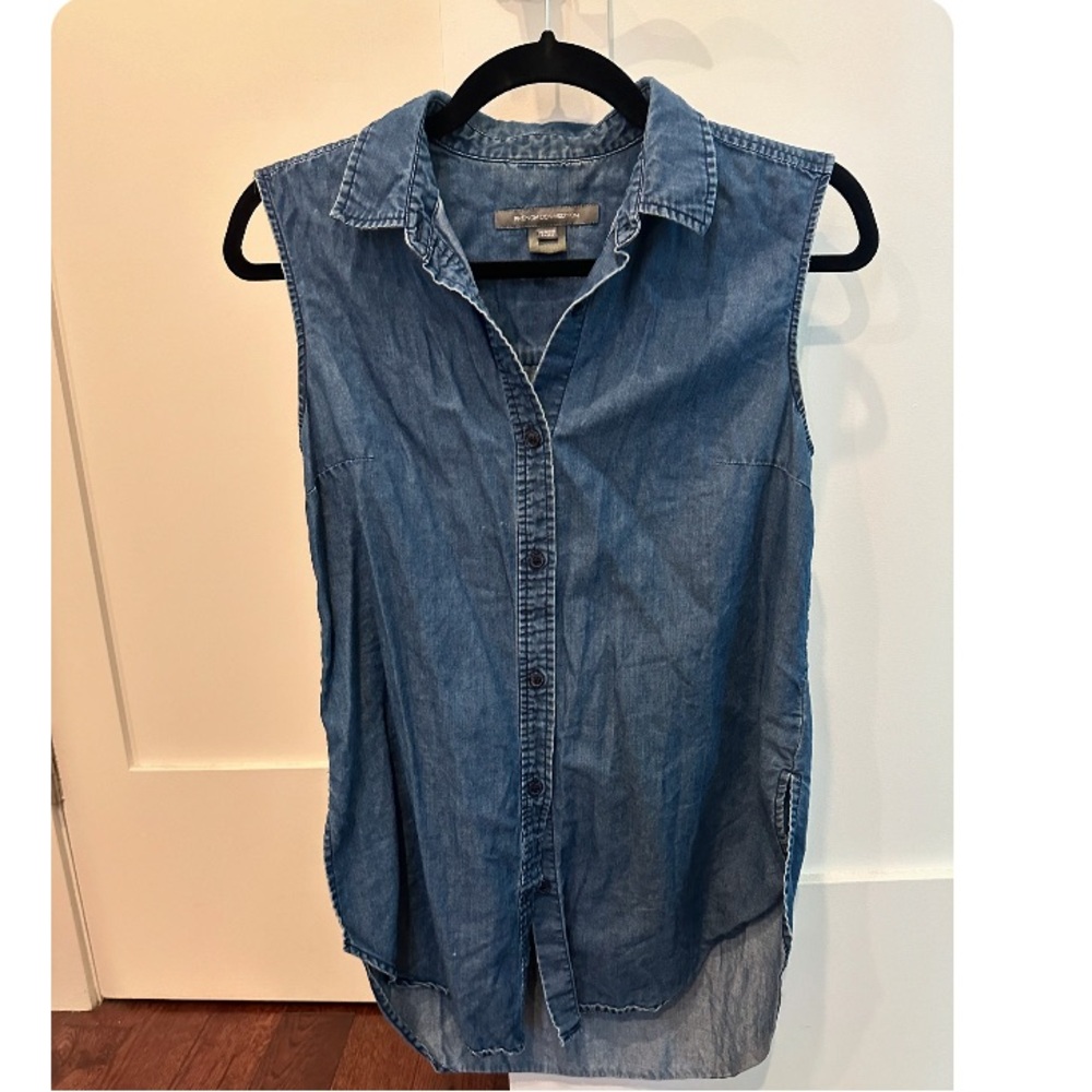 French Connection Chambray Button Up - image 1